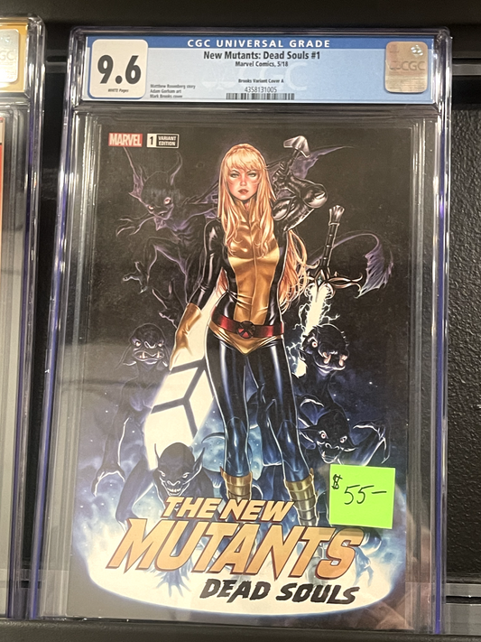 New Mutants Dead Souls #1 (Marvel Comics May 2018) CGC 9.6 Graded Brooks Variant