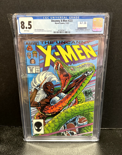 The Uncanny X-Men #223 (Marvel Comics November 1987) -- CGC Graded 8.5