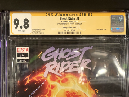 Ghost Rider #1 (2022) SIGNED Skottie Young Variant Cover CGC 9.8