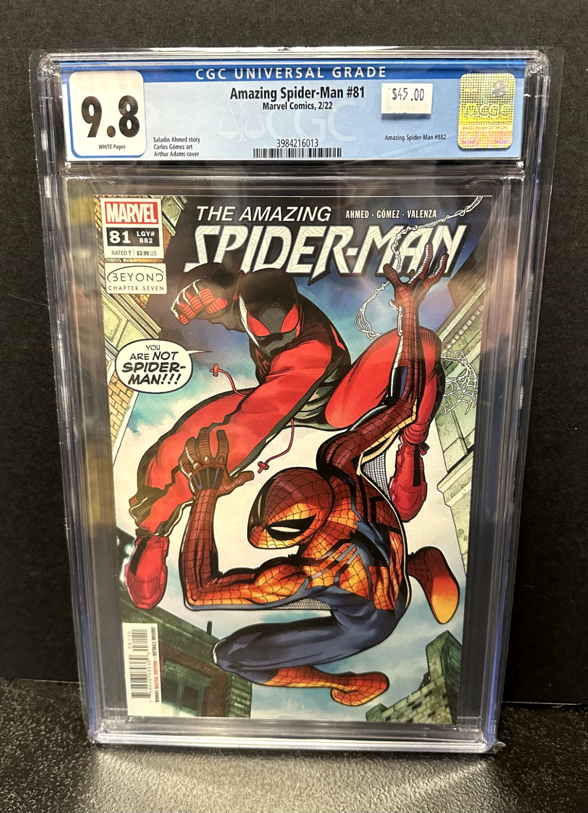 Amazing Spider-Man #81 (882) (Marvel Comics February 2022) -- CGC Graded 9.8