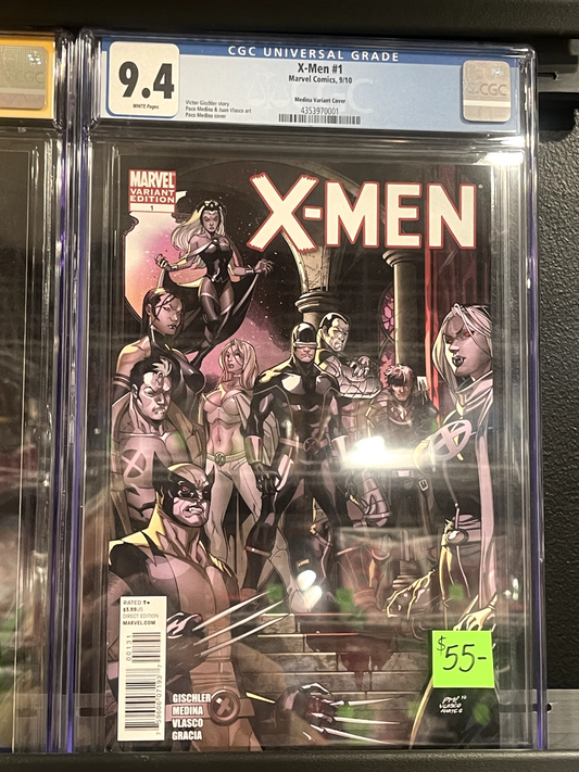 X-Men #1 (Marvel Comics September 2010) - CGC Graded 9.4  Medina Vampire Variant