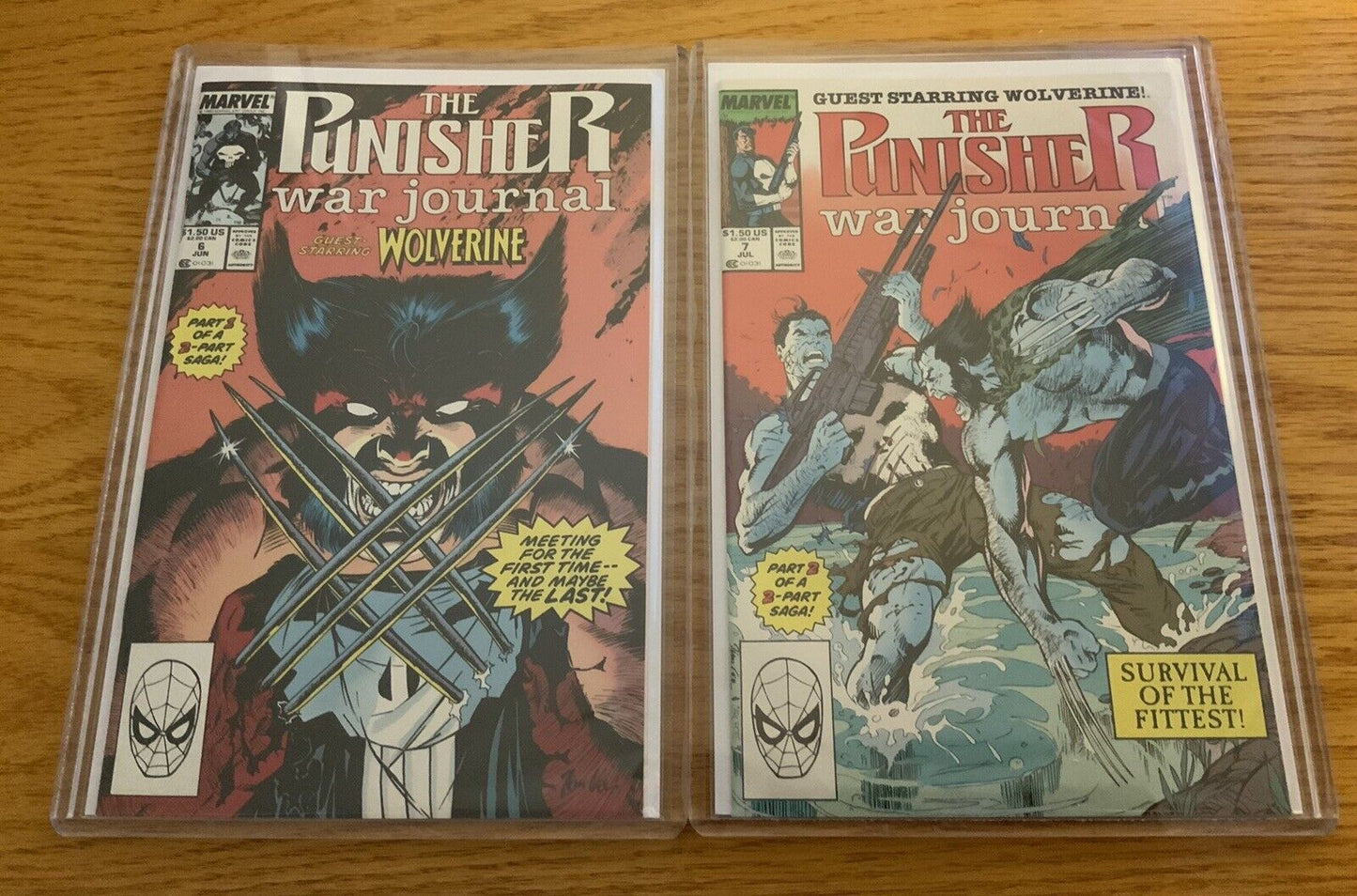 PUNISHER WAR JOURNAL 6, 7 NM+ 1ST WOL/PUN APP TOGETHER CGC IT POSS. 9.8/9.9 RARE