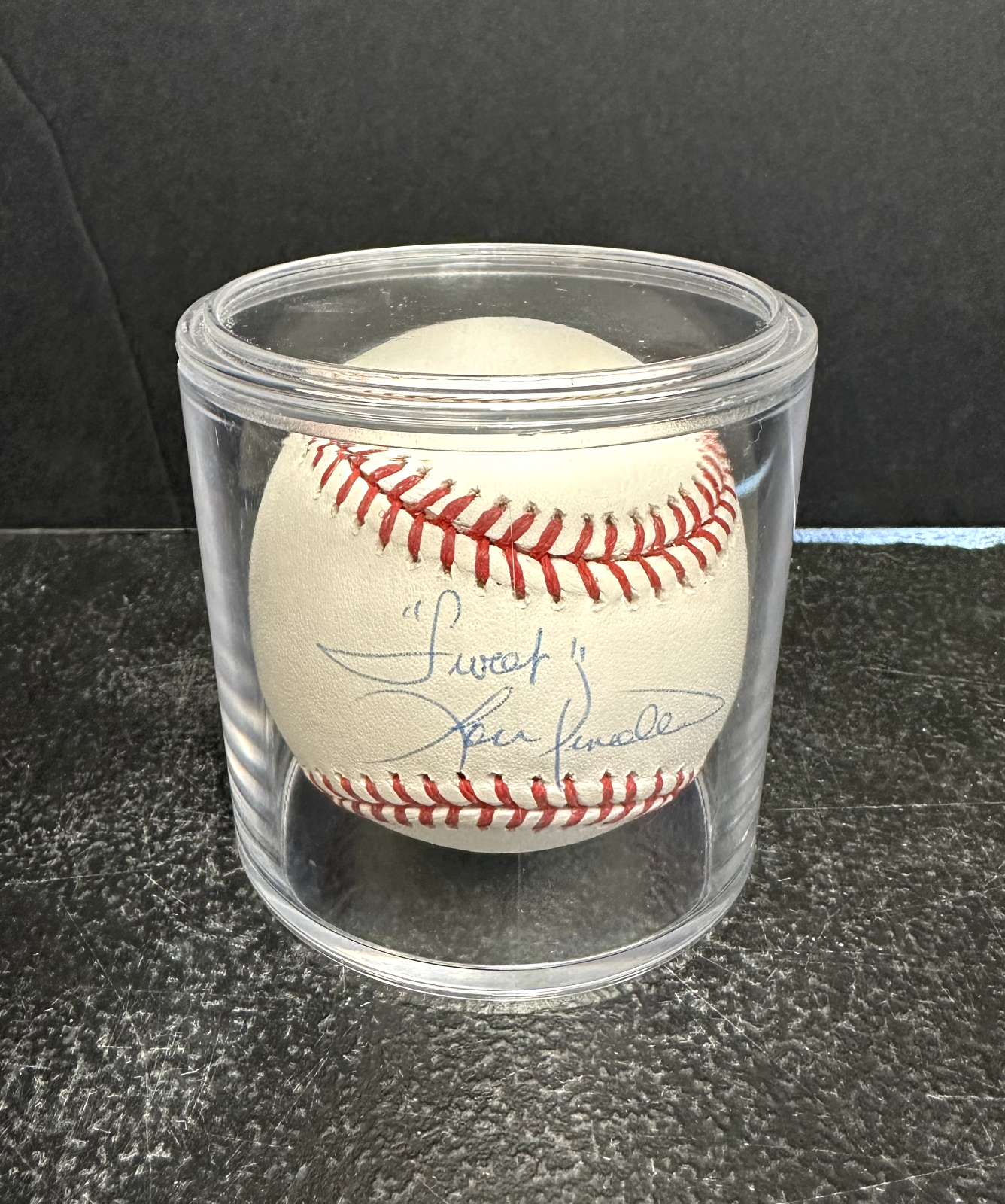 "Sweet" Lou Pinnella Autographed Rawlings Baseball Steiner