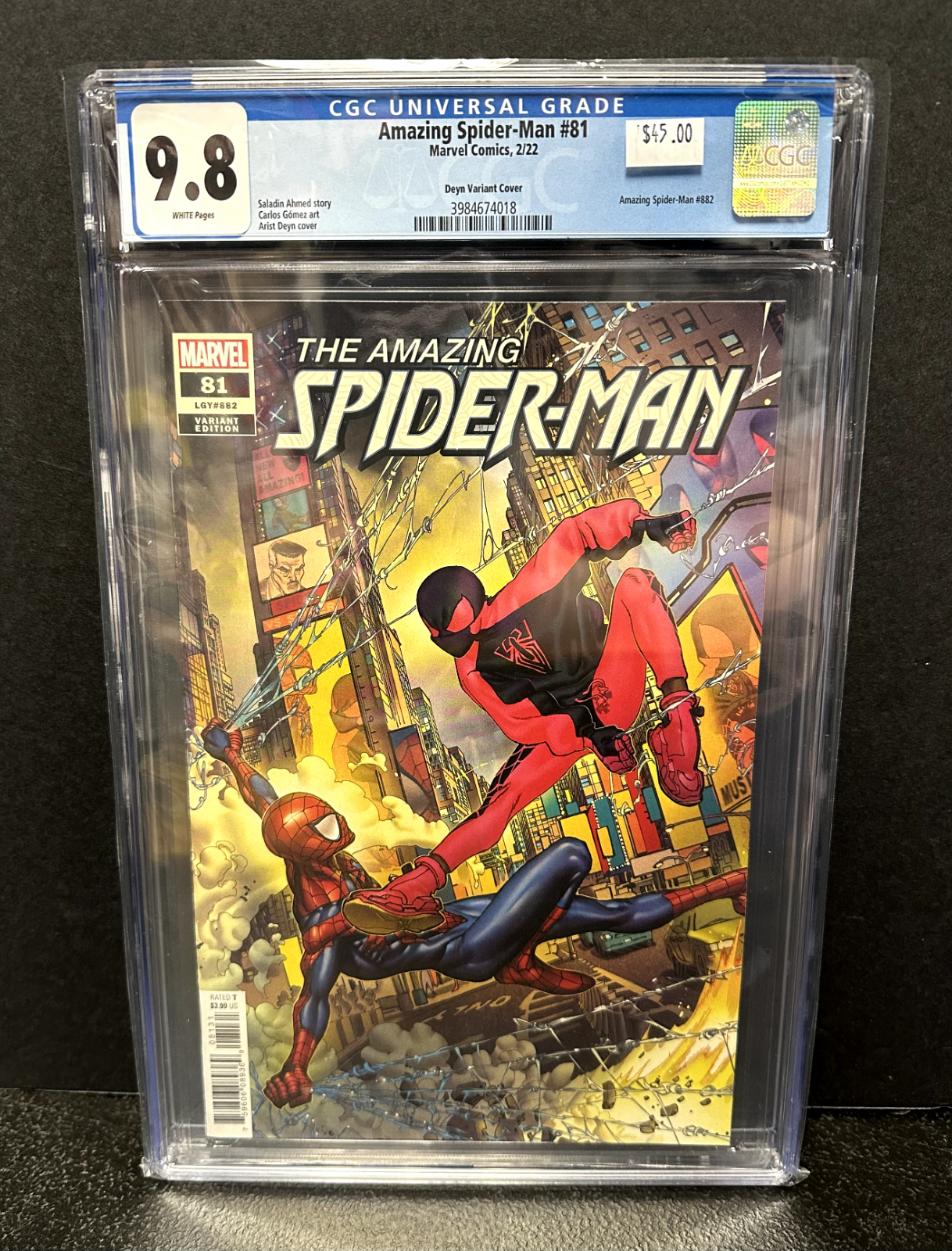 Amazing Spider-Man #81 (882) (Marvel Comics February 2022) -- CGC Graded 9.8