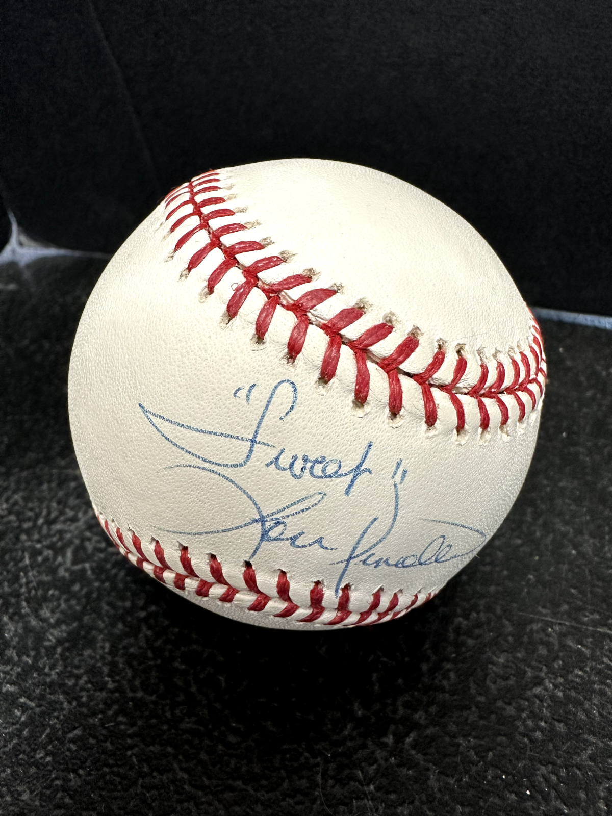 "Sweet" Lou Pinnella Autographed Rawlings Baseball Steiner