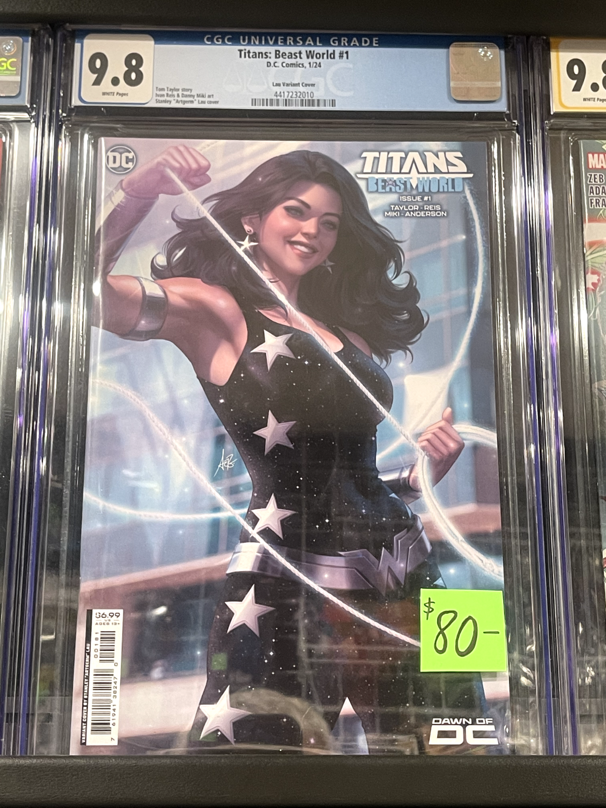 Titans: Beast World #1 (DC Comics January 2024) CGC 9.8 Lau Variant